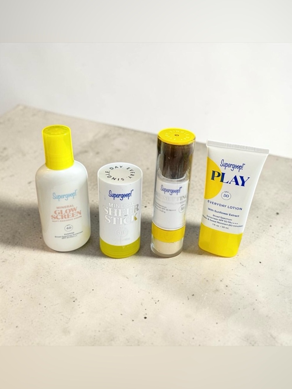 Supergoop! 4 X Sunscreen SPF Bundle: MSRP $117!